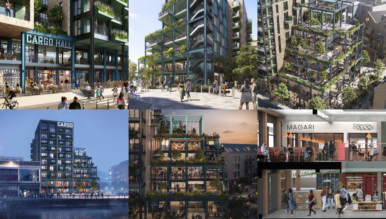 Revised proposals submitted to Bristol City Council for Wapping Wharf North
